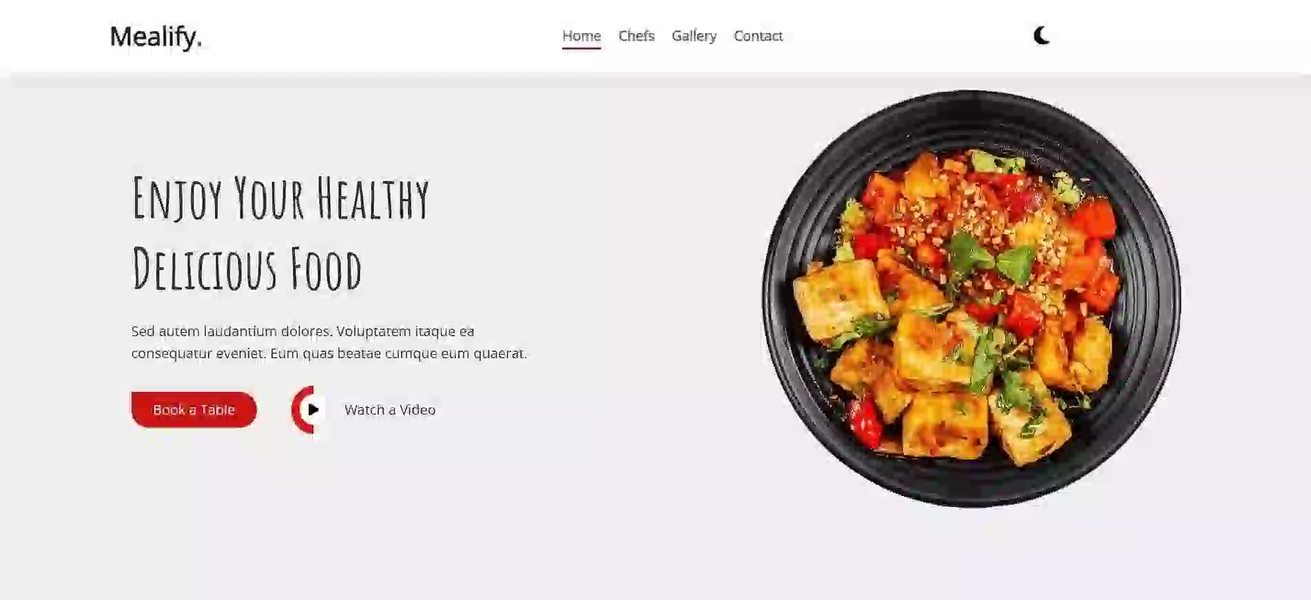Screenshot of Mealify